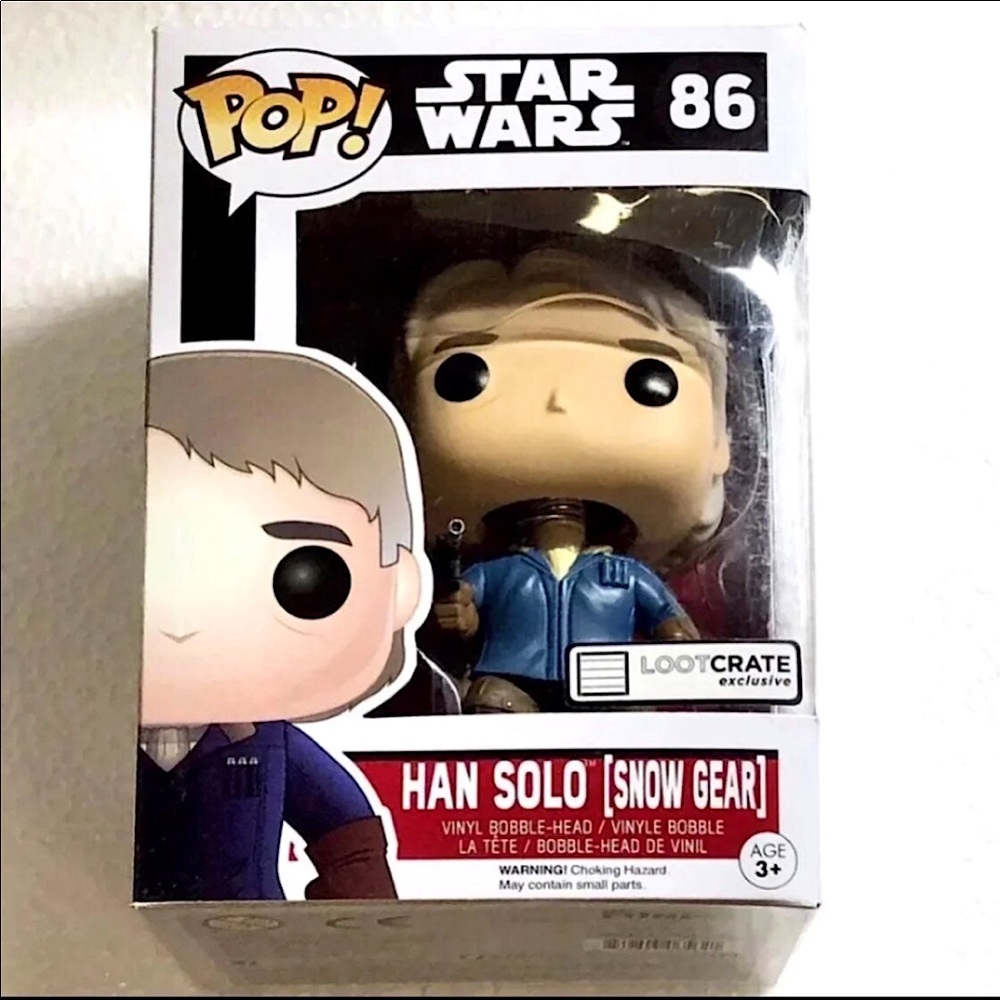 Star Wars Funko POP 86 Han Solo in Snow Gear Bobble-Head Figurine